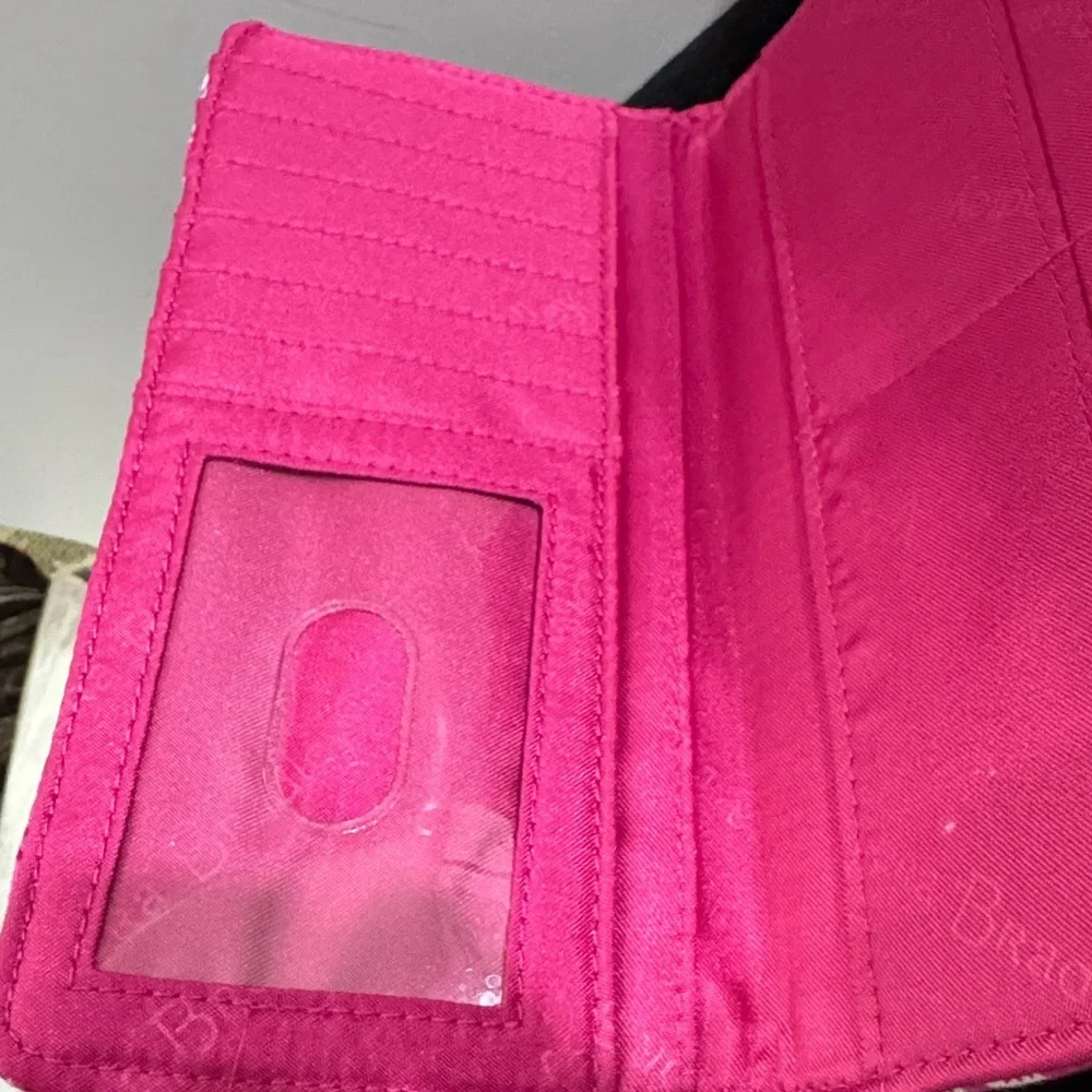 Vera Bradley Petite Crossbody Stamped Paisley Wallet
